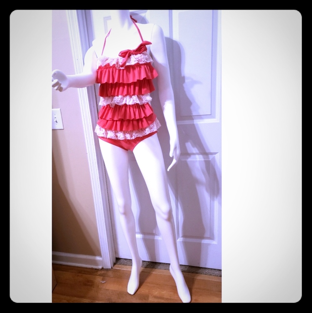 Adorable New Lace & Ruffles Monokini